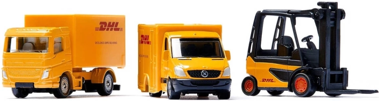 Detalizēti DHL dizaina transportlīdzekļi