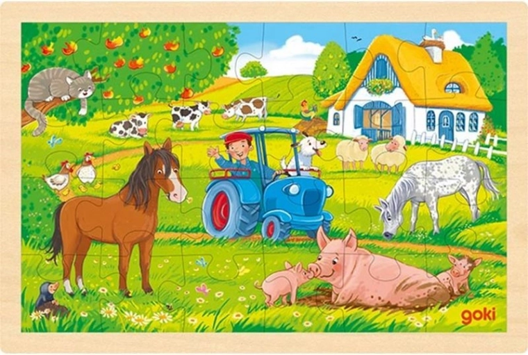 Koka puzle “Farma” 24 gab. Goki