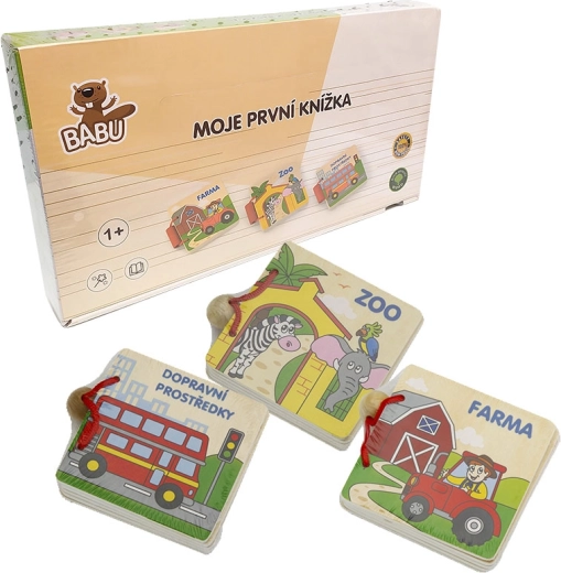 Babu wooden book for little ones (3 themes)