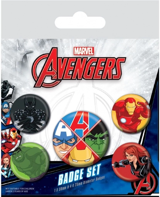 AVENGERS nozīmīšu komplekts