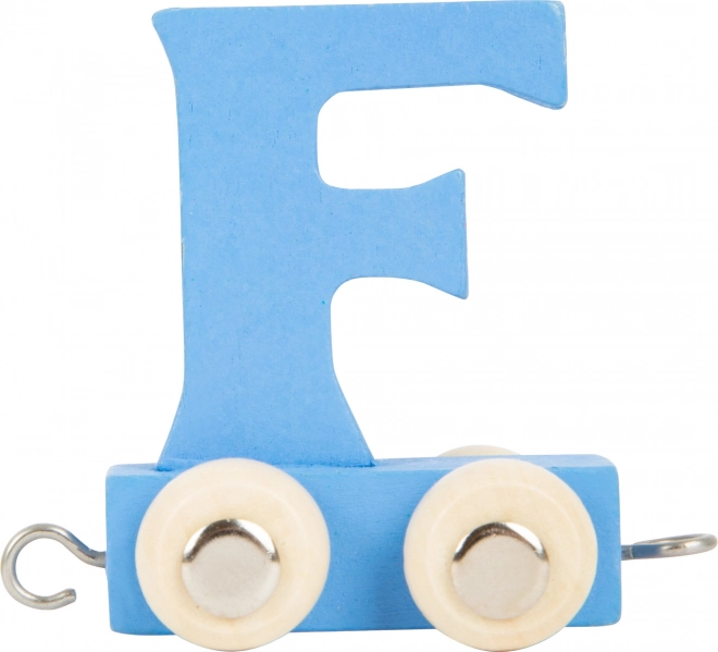 Wooden alphabet train – letter F