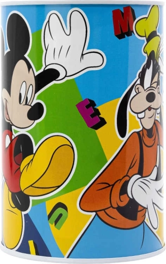 Disney Mickey Mouse cilindriska krājkase 10 × 15 cm – 1 gab.