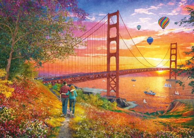 Puzle Pastaiga uz Golden Gate tiltu (2000 gab.)