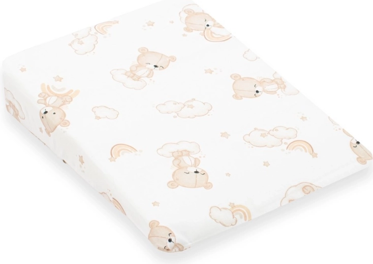 Pārvalks bērnu spilvenam – ķīlis New Baby BASIC 30×37 cm, bēšs lāčuks