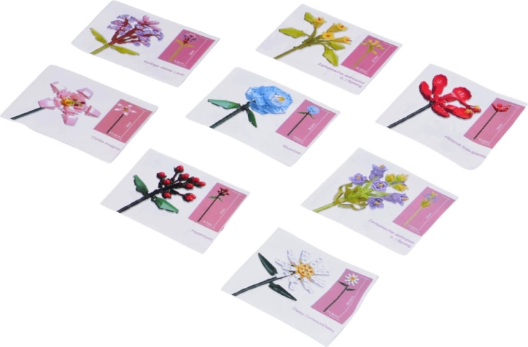 Step-by-step for each flower