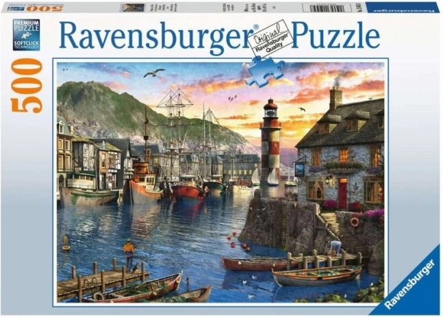 Ravensburger puzle Saullēkts ostā – 500 gabaliņi