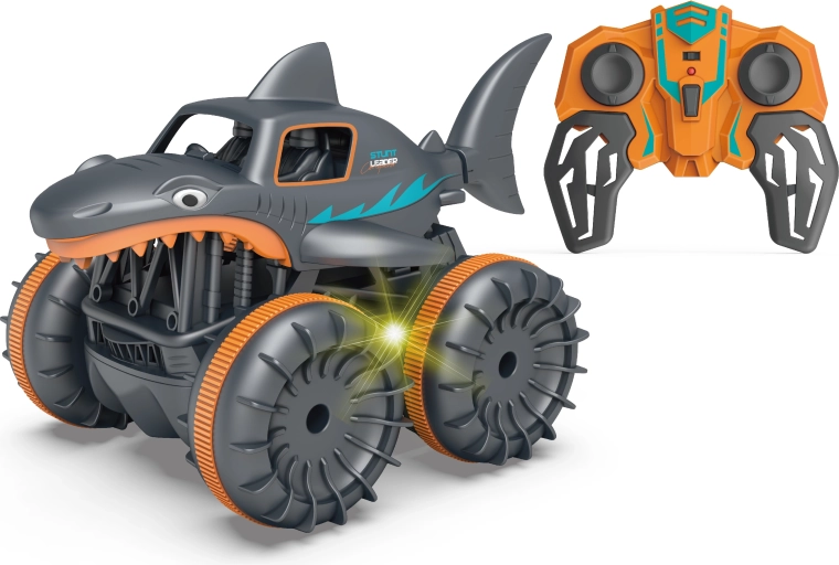 Remote-Controlled Amphibious Shark Car, Orange