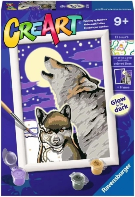 CreArt Mystical Wolves – gleznošana pēc numuriem