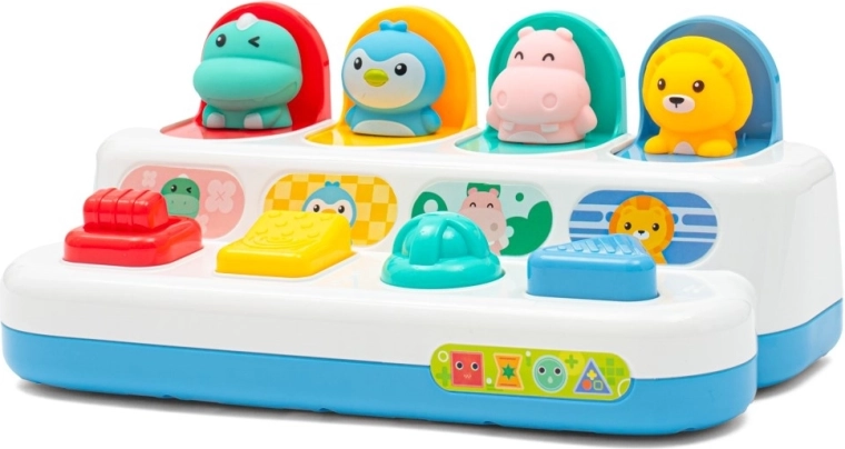 Baby Mix Peekaboo Interactive Pop-Up Animal Toy