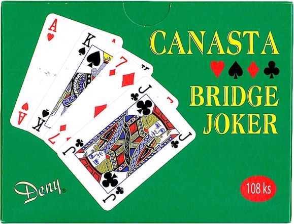 Canasta kāršu komplekts kastītē, 108 gab.