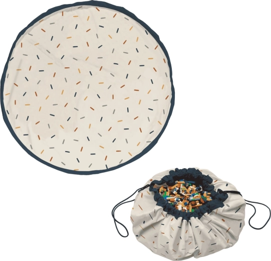 Play&Go Noomad original rotaļu paklājs un rotaļlietu maiss Confetti