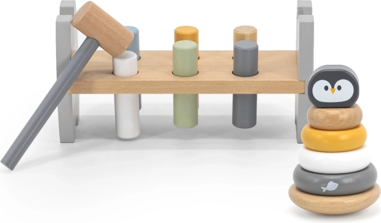 Viga PolarB Penguin Hammering Bench and Stacking Pyramid