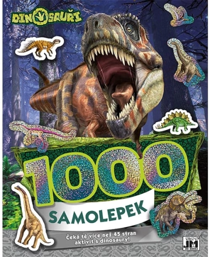 1000 uzlīmes ar aktivitātēm – dinozauri