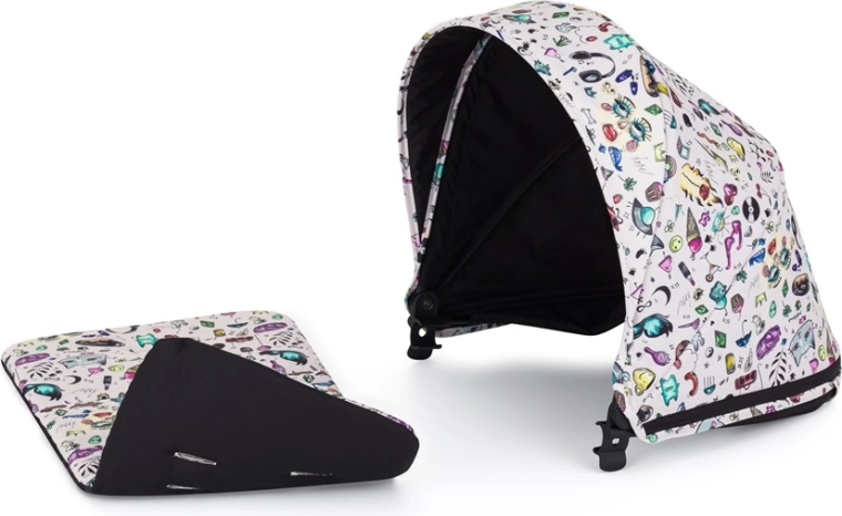 Petite&Mars canopy for stroller Royal3 Limited 100 Tattoo