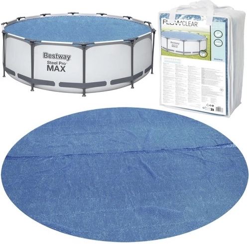 BESTWAY saules burbuļplēves pārsegs baseinam 366 cm
