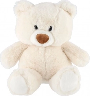 Plīša lācītis sēdēšanai 35 cm, balts