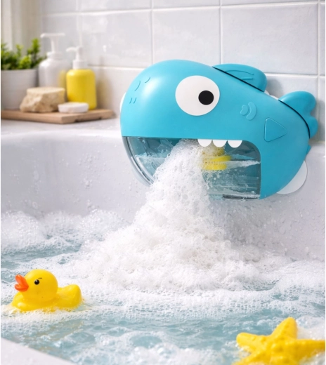 Bagātīgas putas, nospiežot pogu