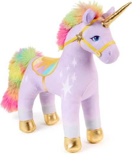 Soft plush and rainbow details