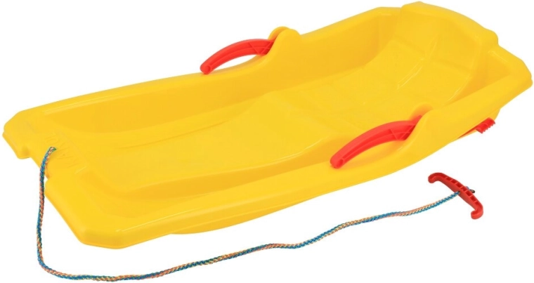 Plastmasas ragavas ar bremzēm Baby Mix KAROL dzeltenas