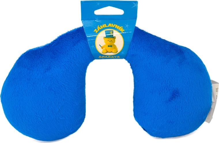 Headrest for children blue 10 × 23 cm