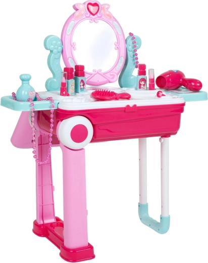 Burvīgs tualetes galdiņš no 2-in-1 kofera