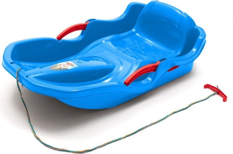 Plastmasas kamanas ar atzveltni un bremzēm Baby Mix Speed Bob, zilas