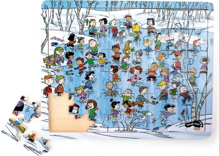 Koka puzle Snoopy ziemā