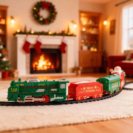 Train with Christmas carriages