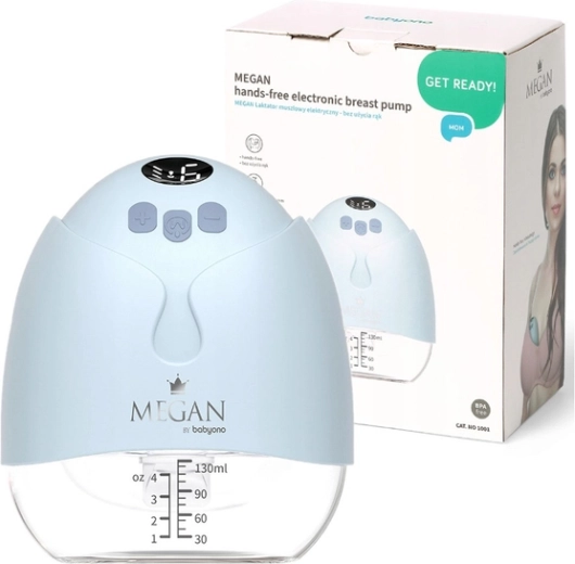 BabyOno Megan elektroniska hands‑free krūts piena sūknīša