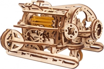 Koka 3D mehāniskā puzle Steampunk zemūdene