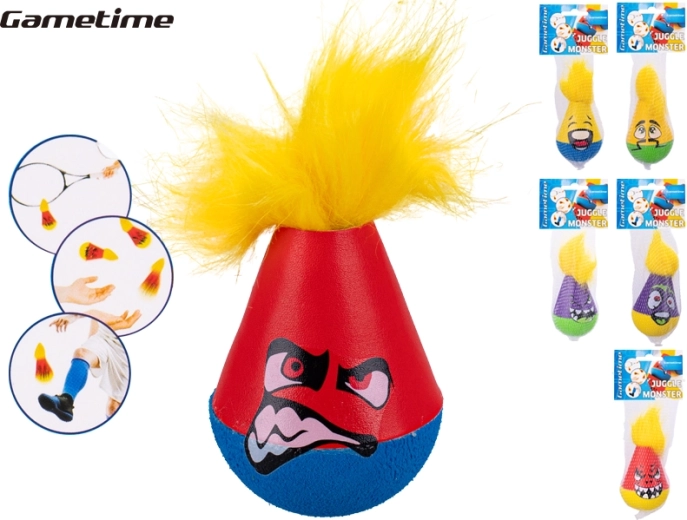 Gametime žonglēšanas bumbiņa – briesmonītis ar matiem 12 cm