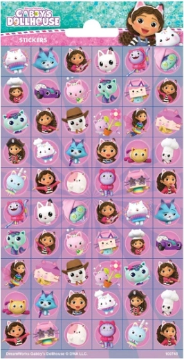 Stickers Gabby's Cat House – 60 pieces
