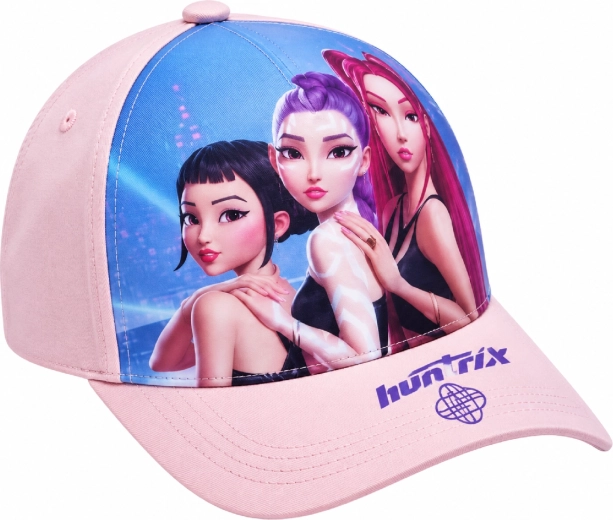 Bērnu cepure ar nagu K-Pop Demon Hunters HUNTR/X violeti melnā krāsā