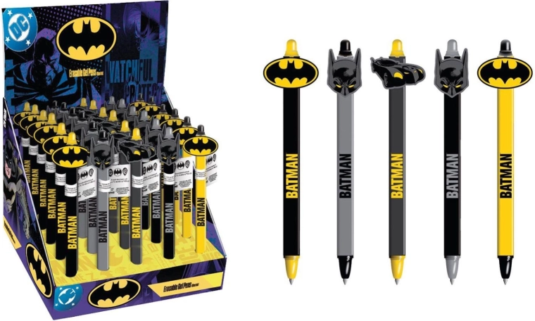 Dzēšamā pildspalva Batman ar 3D uzgali 11 cm