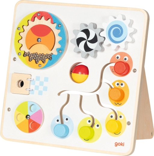 Koka motorikas dēlis (activity board) – 1 gab.