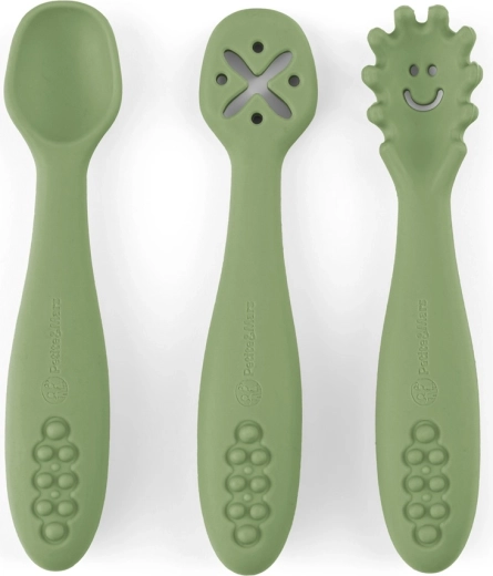 Three spoons for different types of food