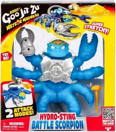 Goo Jit Zu Hydro-sting Battle scorpion – īpaši elastīga darbības figūriņa - 1 gab.