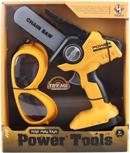 Children's Handheld Chainsaw with Safety Goggles