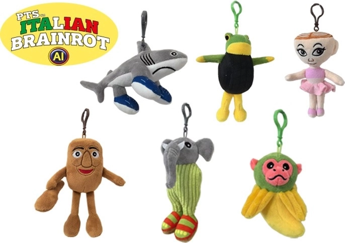 Brainrot Plush Keychain 10 cm