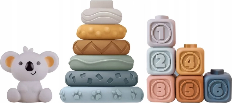 Soft sensory cubes with numbers