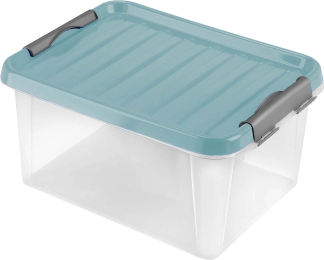HEIDRUN Plastic Storage Box with Lid 14 L