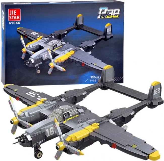 Tehniskais konstruktoru komplekts iznīcinātājlidmašīna P-38 Lightning