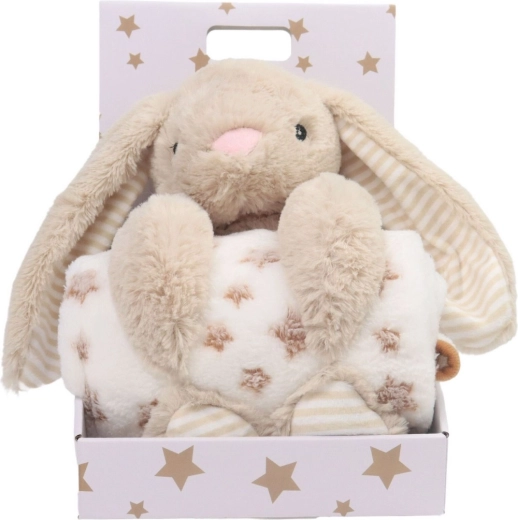 Carlo baby flīsa sega ar plīša trusīti Bunny bēšā krāsā - 1 gab.
