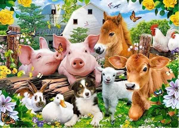 Puzzle 60 Pieces Farm Friends