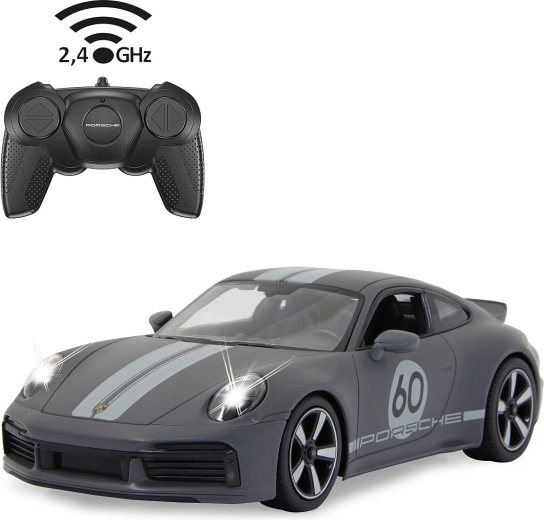 RC auto Porsche 911 Sport Classic 1:16, pelēks