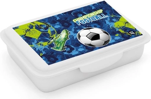 Bērnu uzkodu kārbiņa ar nodalījumu – futbols