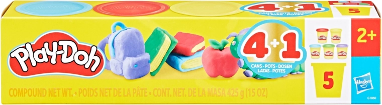 Play-Doh plastilīna komplekts 5 trauciņi