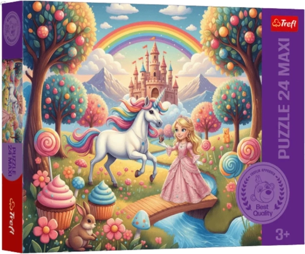 Trefl puzzle Princess and Unicorn maxi 24 pieces