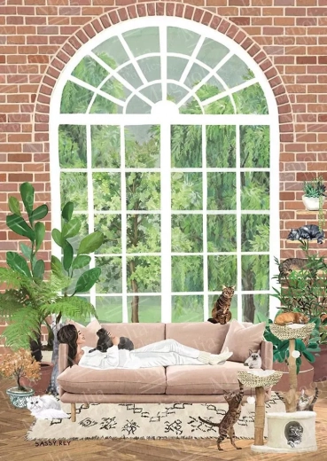 Puzzle Cat Sanctuary 1000 Pieces MAGNOLIA