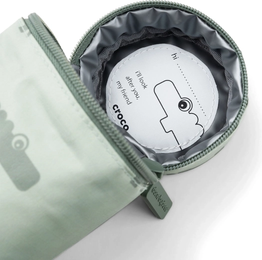 Done by Deer Croco Green Bottle Insulated Cover